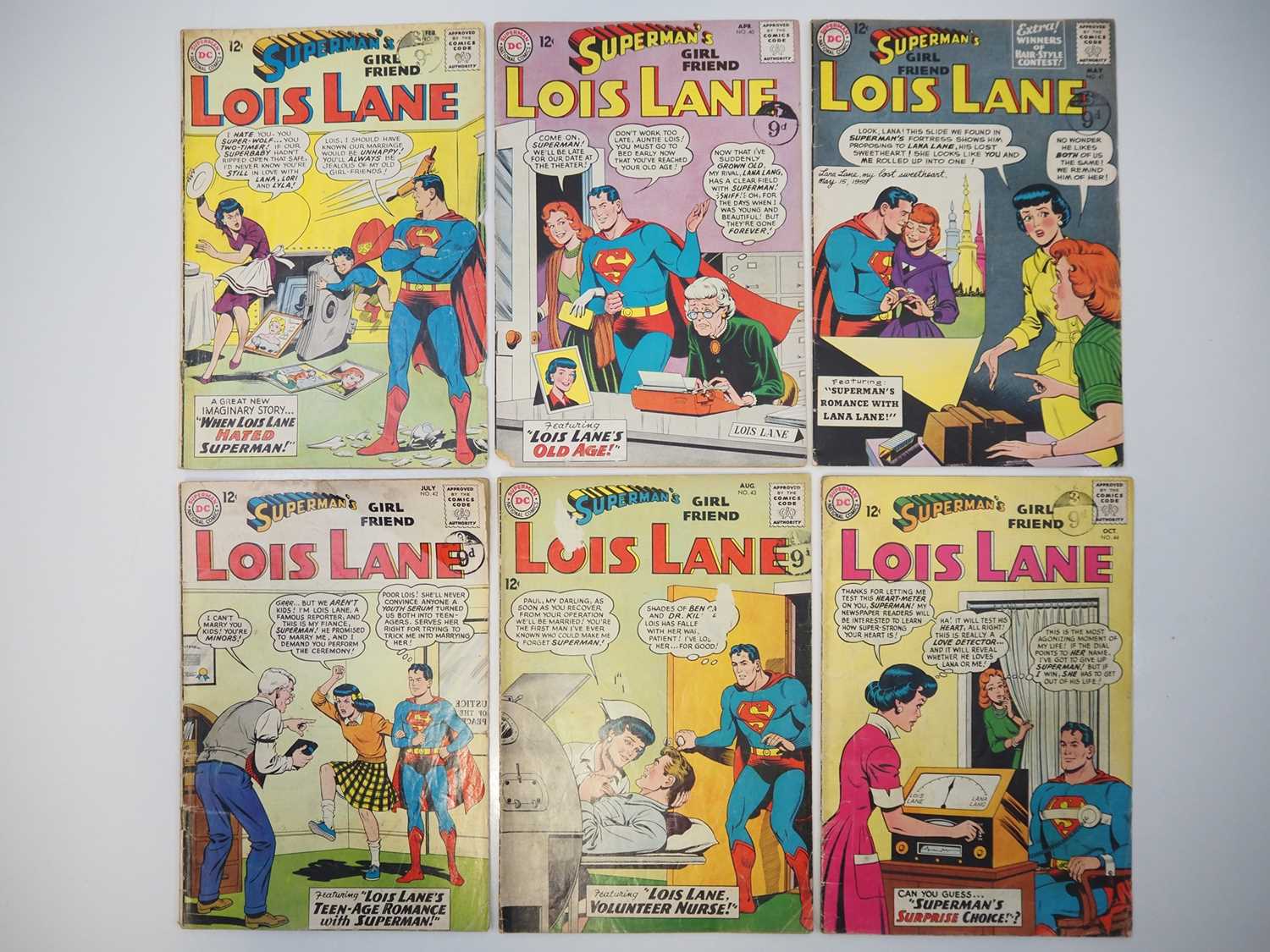 SUPERMAN'S GIRLFRIEND: LOIS LANE (6 in Lot) - (1962/1963 - DC) - #39, 40, 41, 42, 43, 44 -