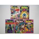 BATMAN #190, 192, 195, 196, 197 (5 in Lot) - (1967 - DC) - Includes the iconic Penguin cover art