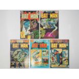 BATMAN #250, 252, 254, 258, 259 (5 in Lot) - (1973/1974 - DC) - Includes the first mention of Arkham