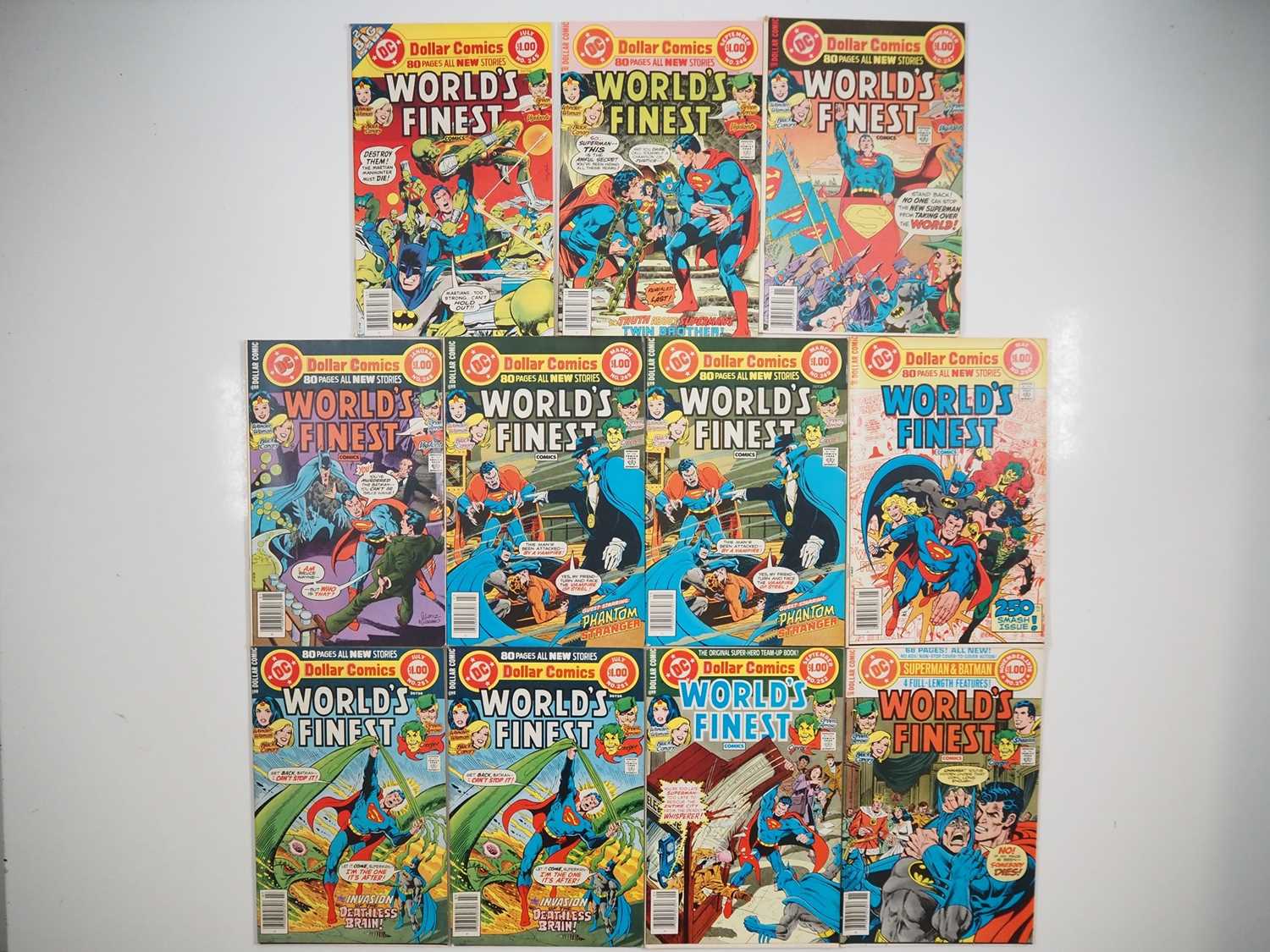 WORLDS FINEST #245, 246, 247, 248, 249 (x 2), 250, 251 (x2), 252, 253 (11 in Lot) - (1977/1978 - DC)