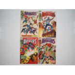 AVENGERS #58, 63, 65, 66 (4 in Lot) - (1968/1969 - MARVEL) - Includes the second appearance and