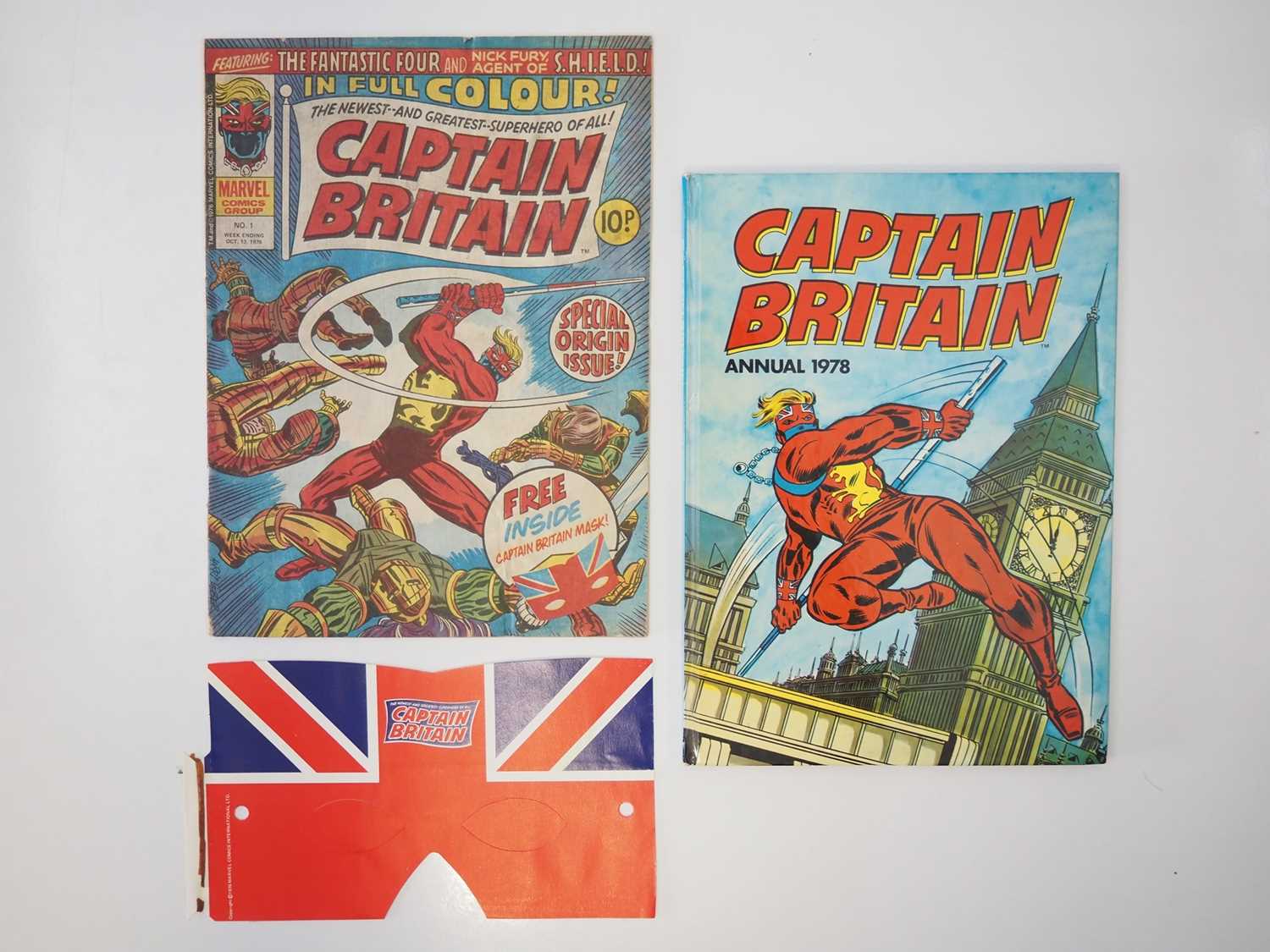 CAPTAIN BRITAIN #1 - (1976 - BRITISH MARVEL) - Origin and First appearance of Captain Britain