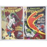 AMAZING SPIDER-MAN #76 & 77 - (2 in Lot) - (1969 - MARVEL UK & US Cover Price) - Spider-Man
