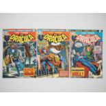 TOMB OF DRACULA #16, 18 & 19 (3 in Lot) - (1974 - MARVEL - US & UK Price Variant) - Includes the