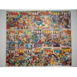 THOR #208, 215, 245 to 259, 262, 264 (2 copies of #249) - (20 in Lot) - (1973/1977 - MARVEL - UK &