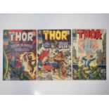 THOR #136, 137, 138 (3 in Lot) - (1967 - MARVEL - US & UK Price Variant) - Includes the first and