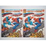 SUPERMAN vs AMAZING SPIDER-MAN #1 - (2 in Lot) - (1976 - MARVEL/DC - UK Price Variant) - First