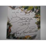 Harry Redknapp signed canvas 'Yabba Dabba Doo' with artwork added by Cat Randall - 8" x 8" -