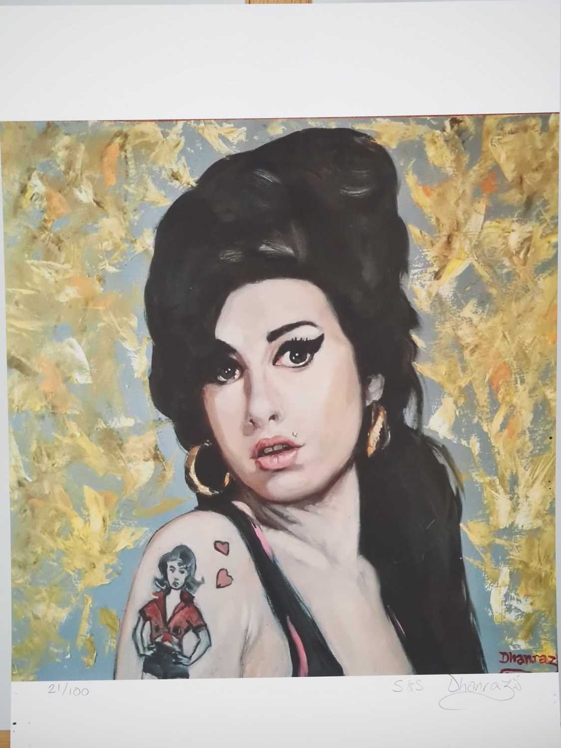 Dhanraz Ramdharry - AMY WINEHOUSE - 21/100 signed and hand numbered signed and hand numbered limited