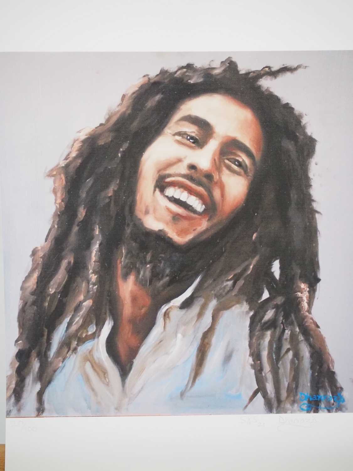 Dhanraz Ramdharry - BOB MARLEY - 20/100 signed and hand numbered limited edition print from original