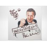 Piers Morgan signed canvas with artwork added by Will Rochfort - A legend of TV interviews and the