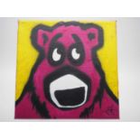 Sav Akyuz 'BEAR - BEAR MOVES' (I've got bear moves, bear-bear moves!) - acrylic on canvas - signed -
