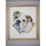 Sean Constantine O'Grady 'BRITISH BULLDOG' - 9" x 10.5" in a 14" x 15" frame (no glass) -