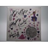 Strictly girls signed canvas with artwork added by Kim Spencer - A lovely piece of art created to