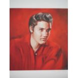 Dhanraz Ramdharry 'ELVIS PRESLEY' - 7/100 signed and hand numbered limited edition print from
