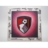 AFC Bournemouth women's team - One of three canvases signed by the entire AFC Bournemouth Women's