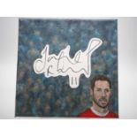 Jamie Redknapp signed canvas with artwork added by Kev Lawton - Ex-Professional Footballer and