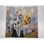 Gareth Southgate OBE signed canvas with artwork added by Dhanraz Ramdharry - Could this be a