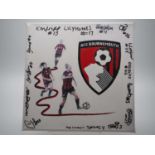 AFC Bournemouth women's team - One of three canvases signed by the entire AFC Bournemouth Women's