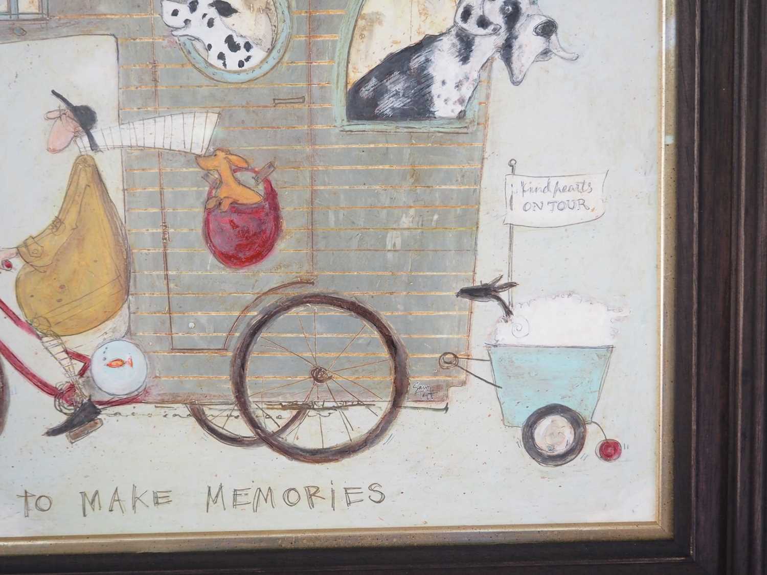 Sam Toft 'TIME TO MAKE MEMORIES' - mixed media and sgraffito on acid free board - signed - - Image 6 of 6