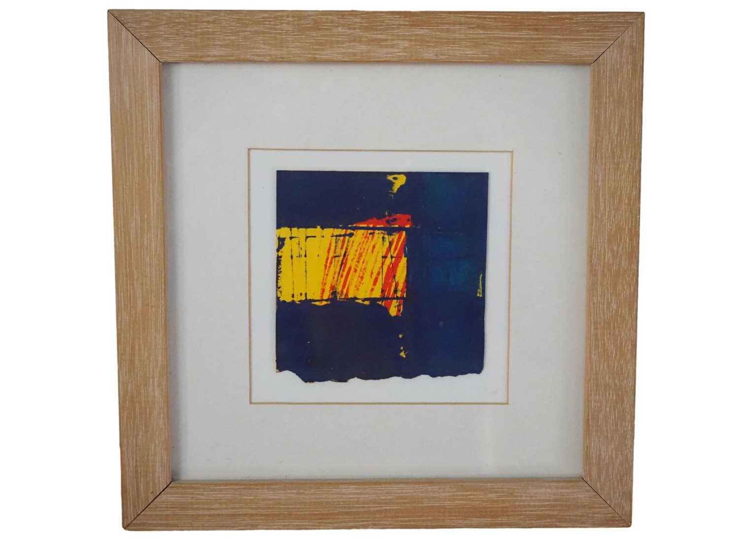 Martyn Brewster 'HEARTSONG SING NO 559' - silkscreen mono print - 4" x 4" in a 9.5" x 9.5" frame -