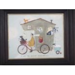 Sam Toft 'TIME TO MAKE MEMORIES' - mixed media and sgraffito on acid free board - signed -