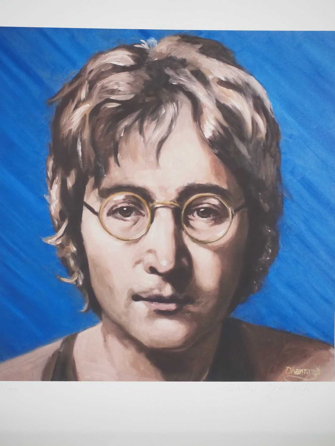 JOHN LENNON - Dhanraz Ramdharry - 1/100 signed and hand numbered limited edition print from original