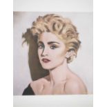 Dhanraz Ramdharry - MADONNA - 3/100 signed and hand numbered limited edition print from original art