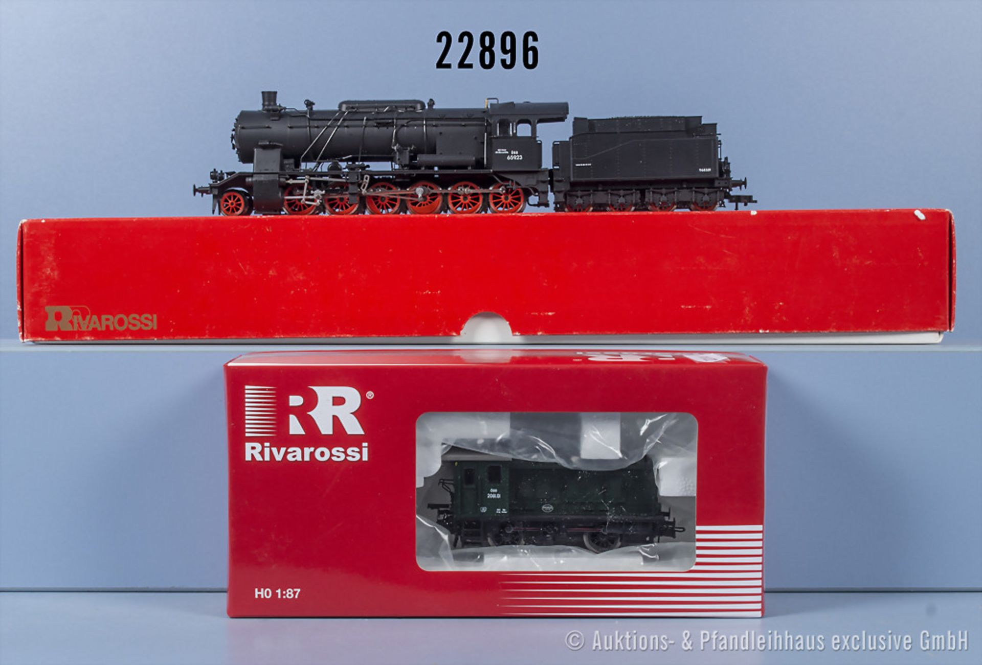 2 Rivarossi H0 Lokomotiven, dabei 1305 Schlepptenderlok der ÖBB, BN 659.23 und 2393 ...