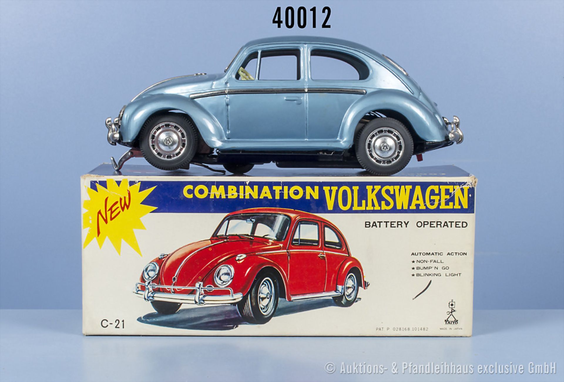 Taiyo C-21 Combination Volkswagen, metallicblau, Metall, Batterie, L 24,5 cm, Z 1, OVP, ...
