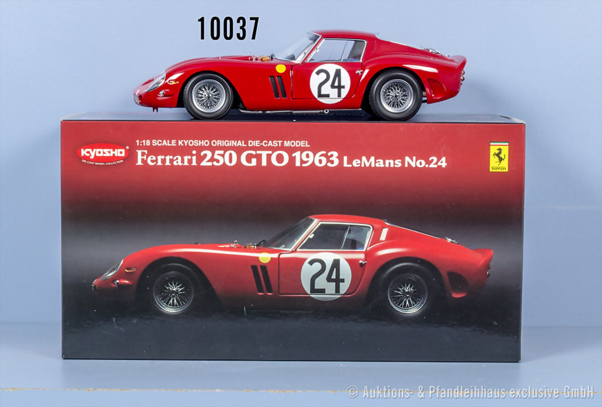 Kyosho Ferrari 250 GTO 1963 LeMans No.24, Metall, M 1:18, Z 0-1, ...