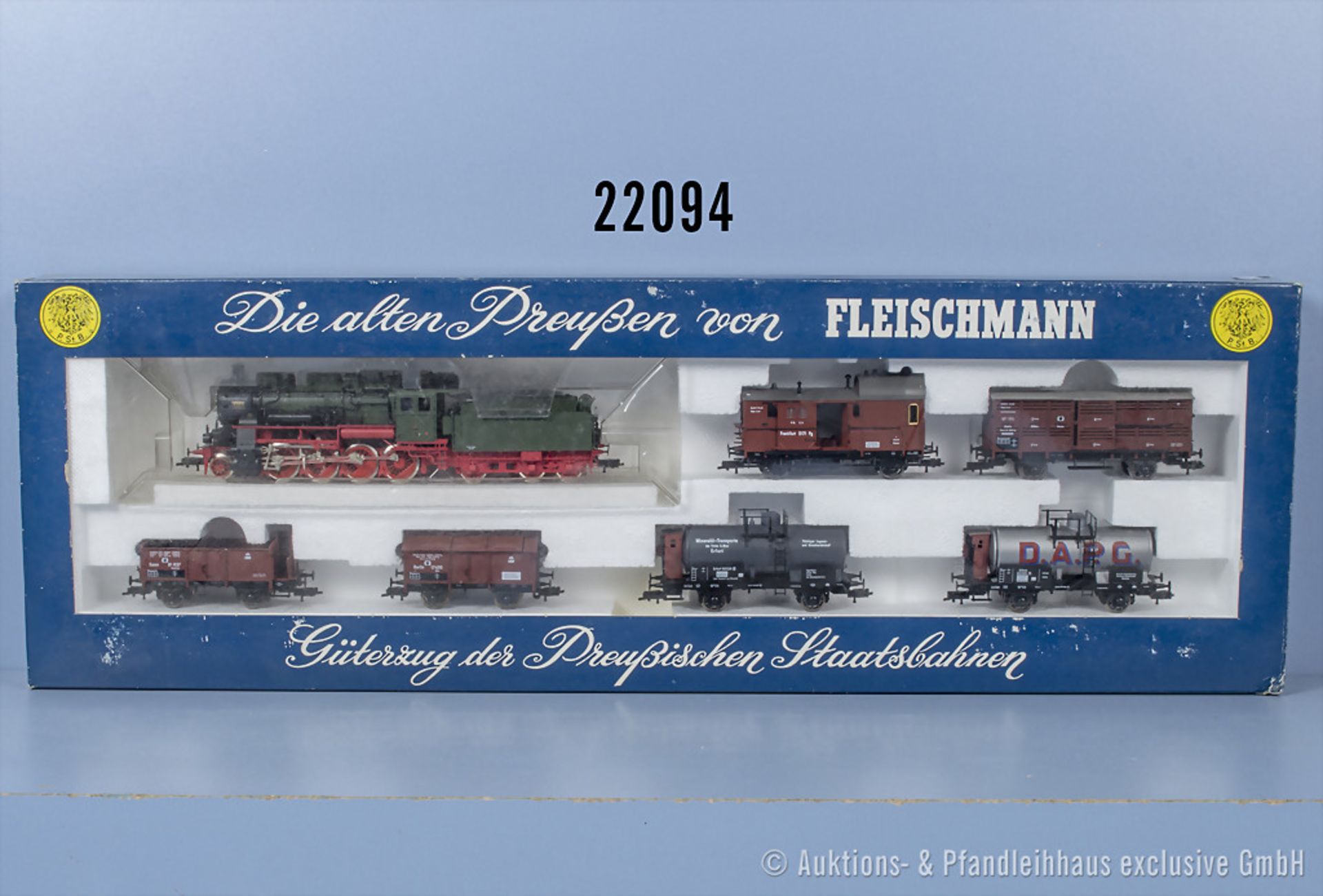 Fleischmann H0 4884 Güterzugset der Preußischen Staatsbahn, dabei Schlepptenderlok, BN ...