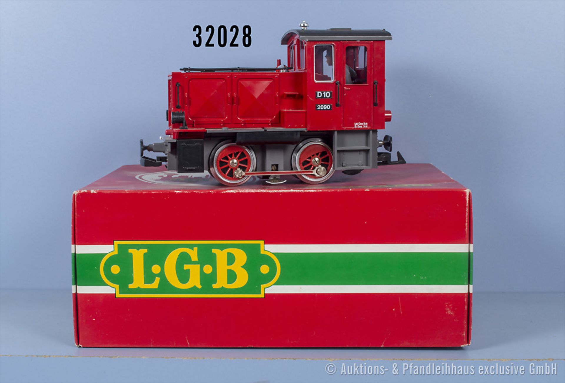 LGB Spur IIm 2090 Diesellok, BN D 10, Zustand 1-2, in OVP, mit minimalen ...