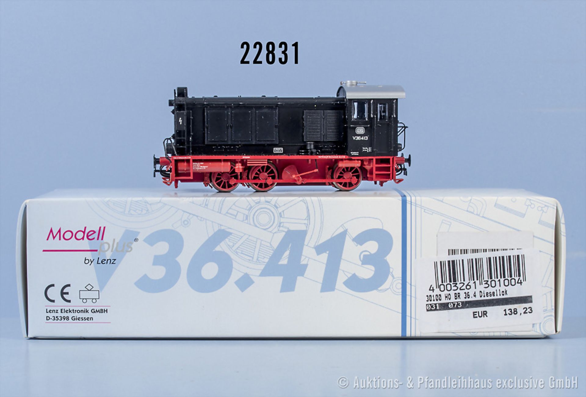 Lenz digital H0 30100 Diesellok der DB, BN V36 413, Zustand 2, in ...