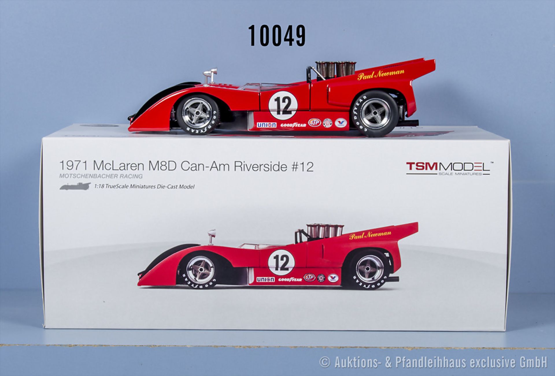 TSM Model 1971 McLaren M8D Can-Am Riverside #12, Metall, M 1:18, Z 0-1, ...