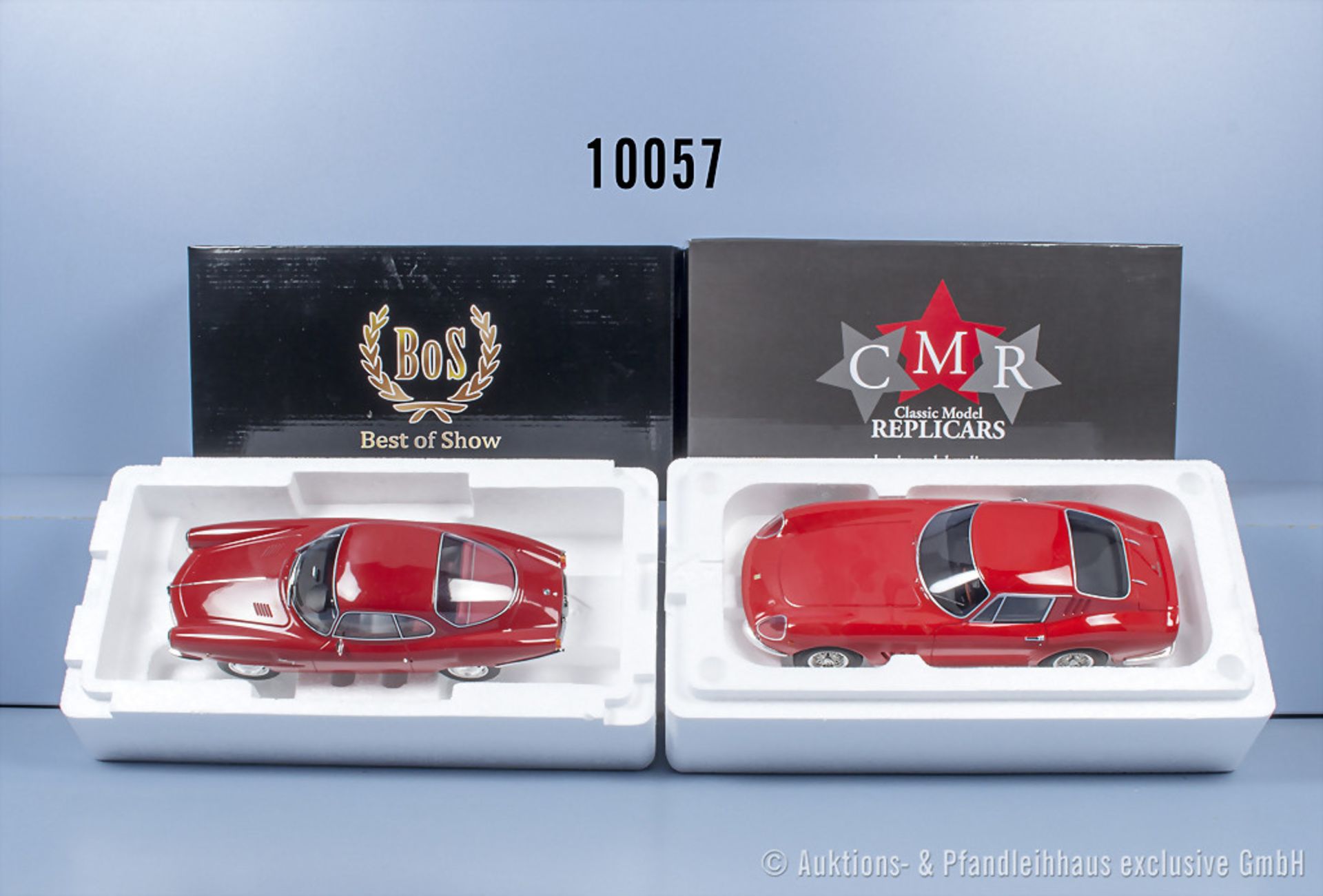 2 Modellfahrzeuge, CMR CMR033 Ferrari 275 GTB und BOS Alfa Romeo Giulietta SS, Metall, M ...