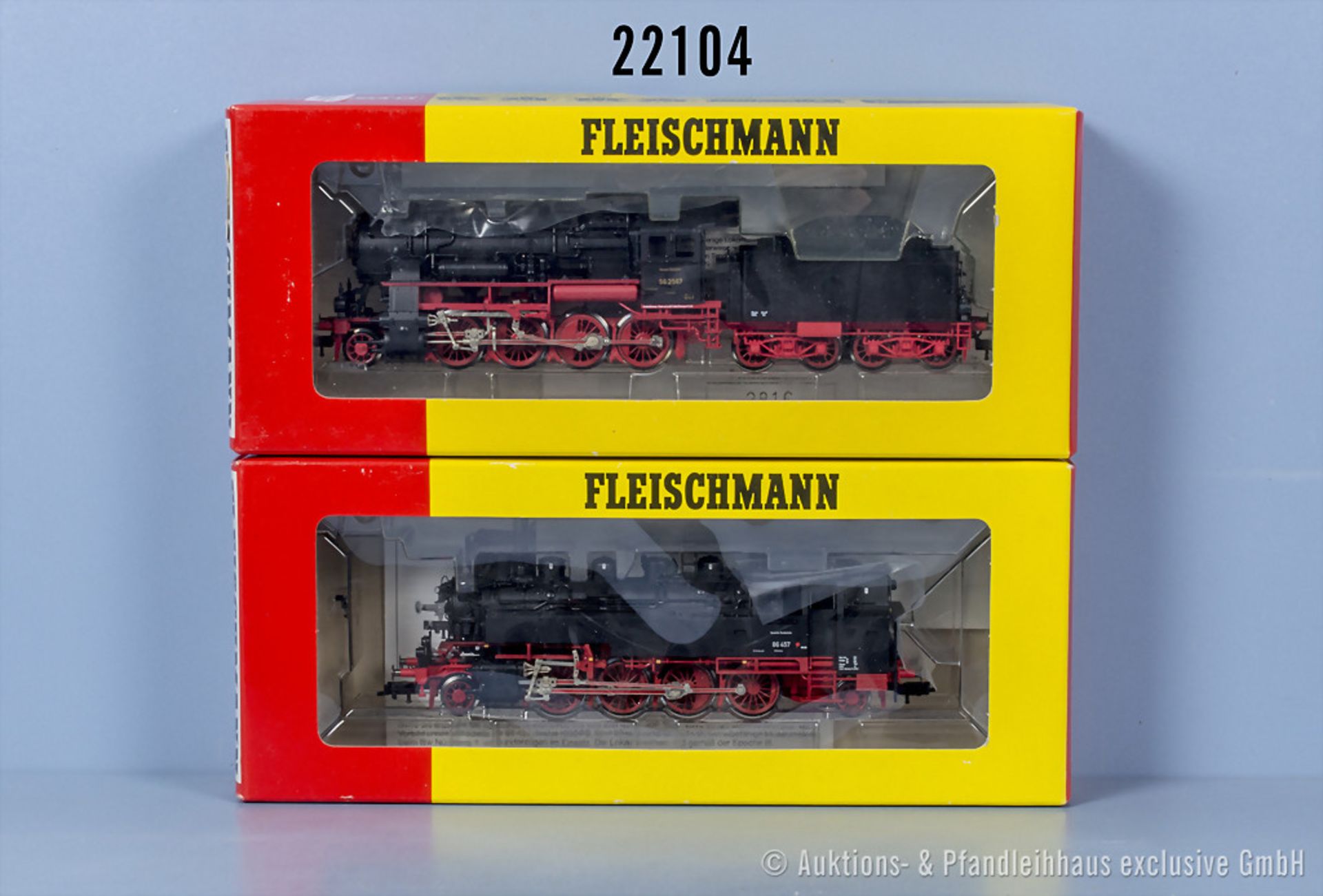 2 Fleischmann H0 Lokomotiven, dabei 4086 Tenderlok der DB, BN 86 457 und 944156 ...