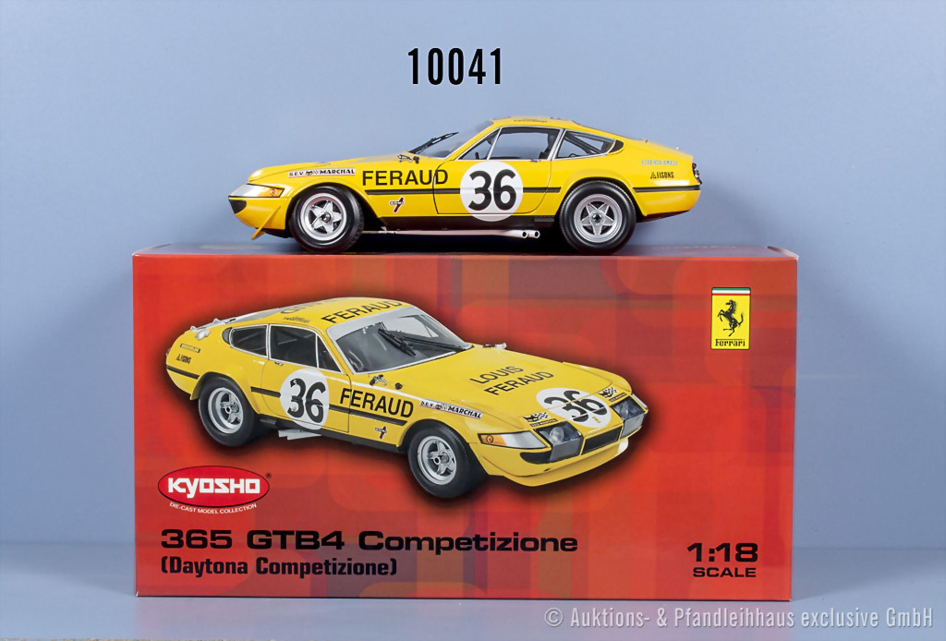 Kyosho Ferrari 365 GTB4 Competizione, Metall, M 1:18, Z 0-1, ...