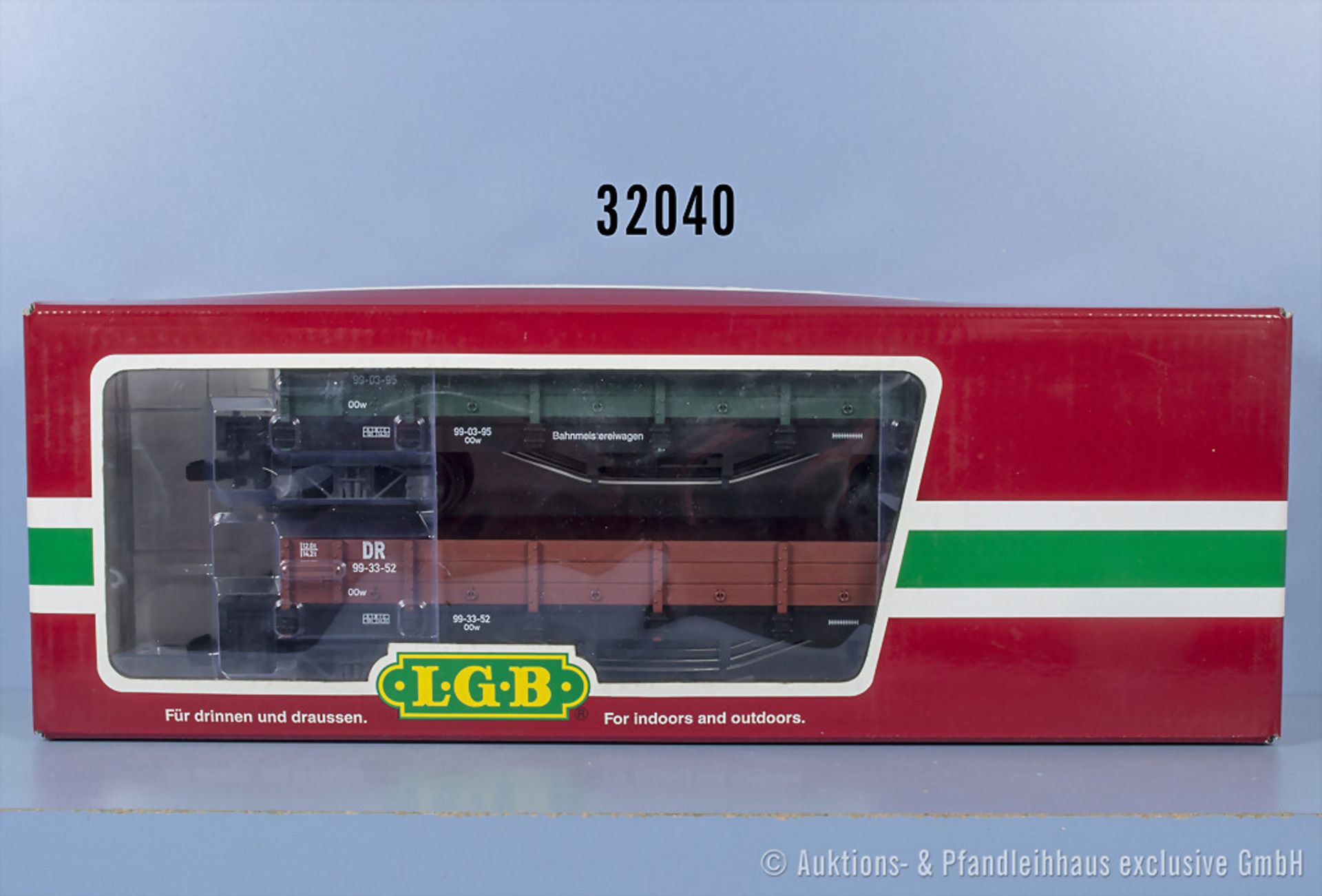 LGB Spur IIm 42610 Set mit 2 Bahnmeistereiwagen, Zustand 0-1, in ...