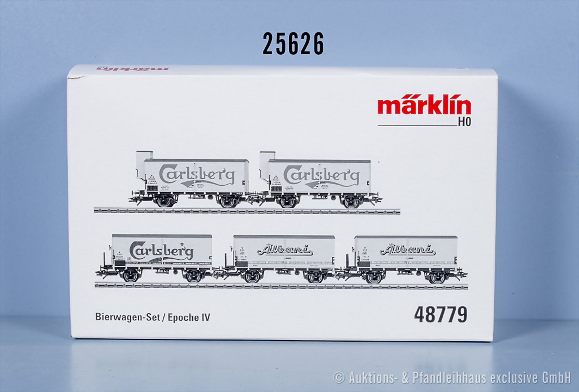 Märklin H0 48779 dänisches Bierwagenset, Zustand 0-1, in ...