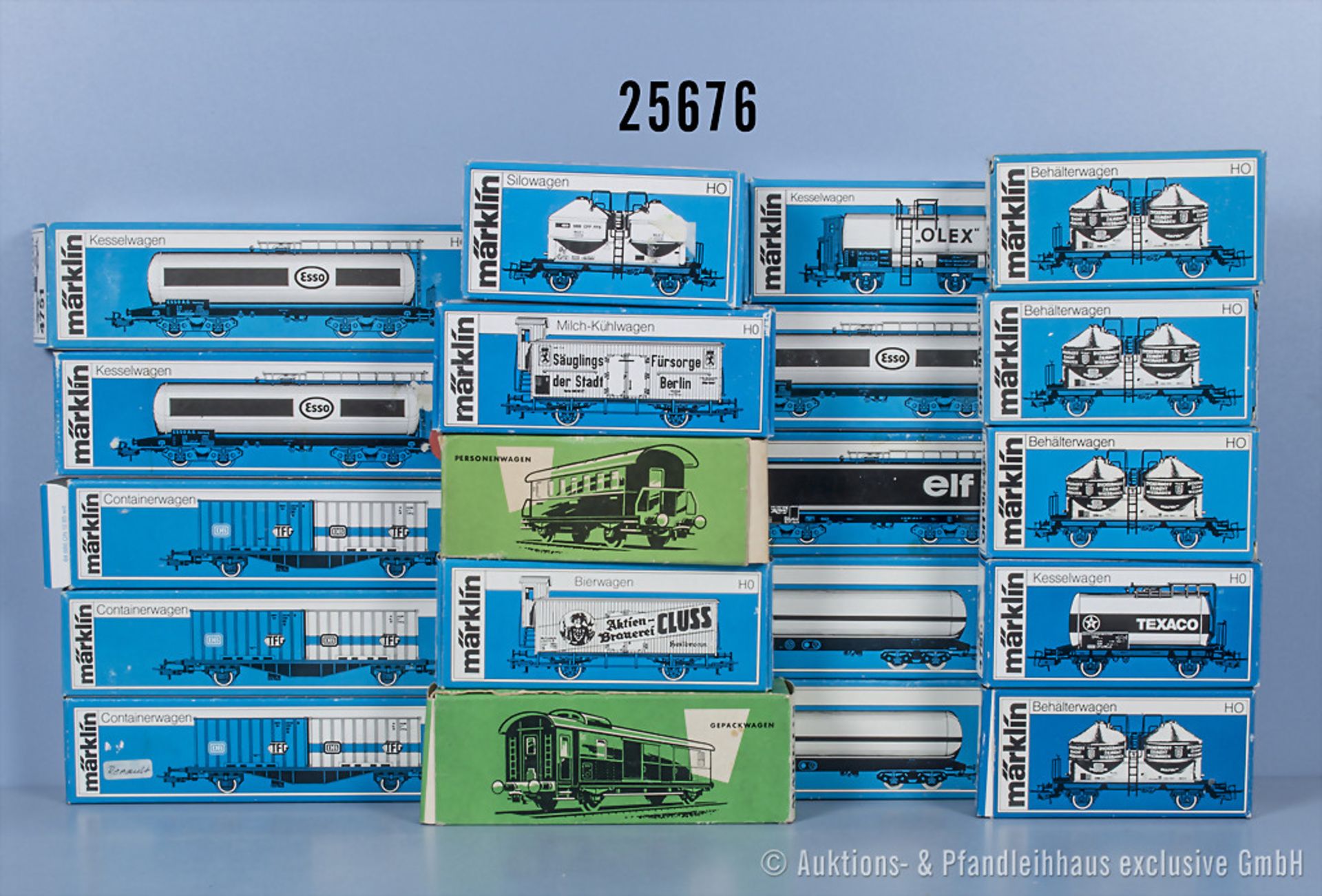 20 Märklin H0 Wagen, dabei 4000, 4003, 4745, 4746, 4747, 4748, 4749, 4750, 4751, 4759, ...