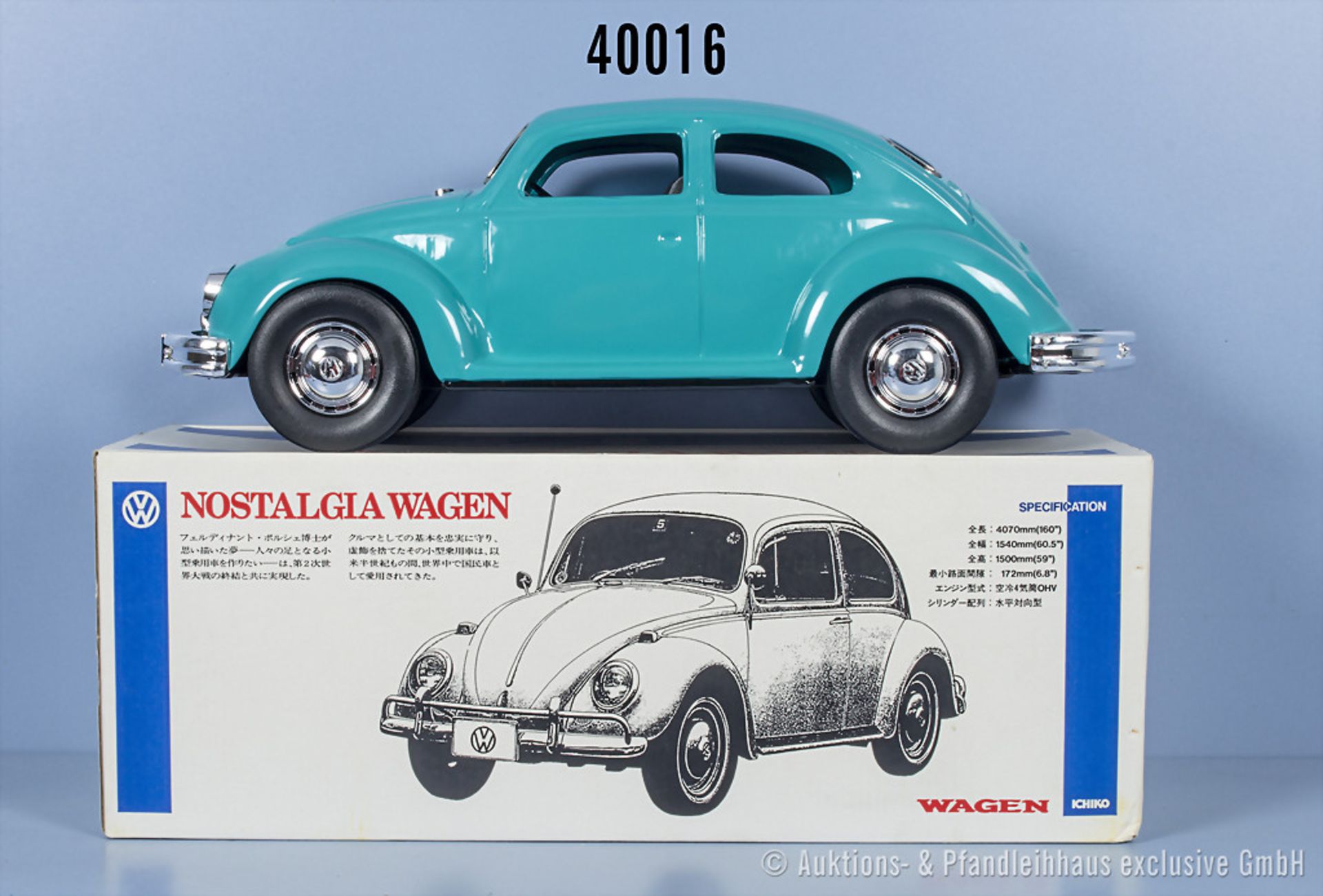 Ichiko No. 1155 VW Nostalgia Wagen, Metall, Friktion, L 38cm, Z 0-1, ...