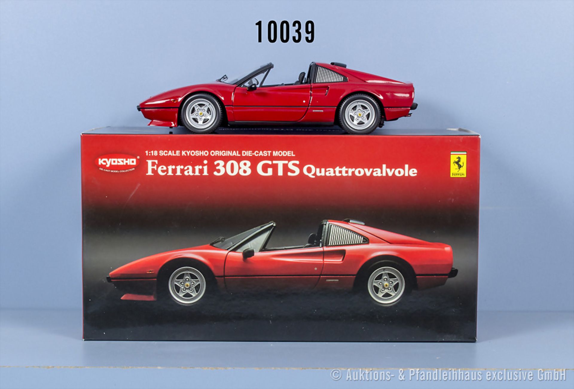 Kyosho Ferrari 308 GTS Quattrovalvole, Metall, M 1:18, Z 0-1, ...