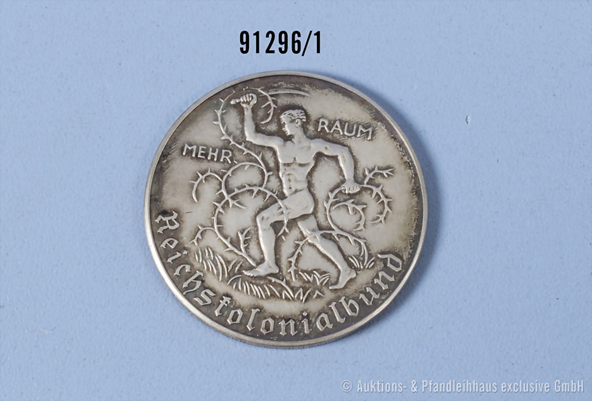 Deutsches Reich Silbermedaille, Reichskolonialbund-Medaille auf die 50-Jahrfeier des ...