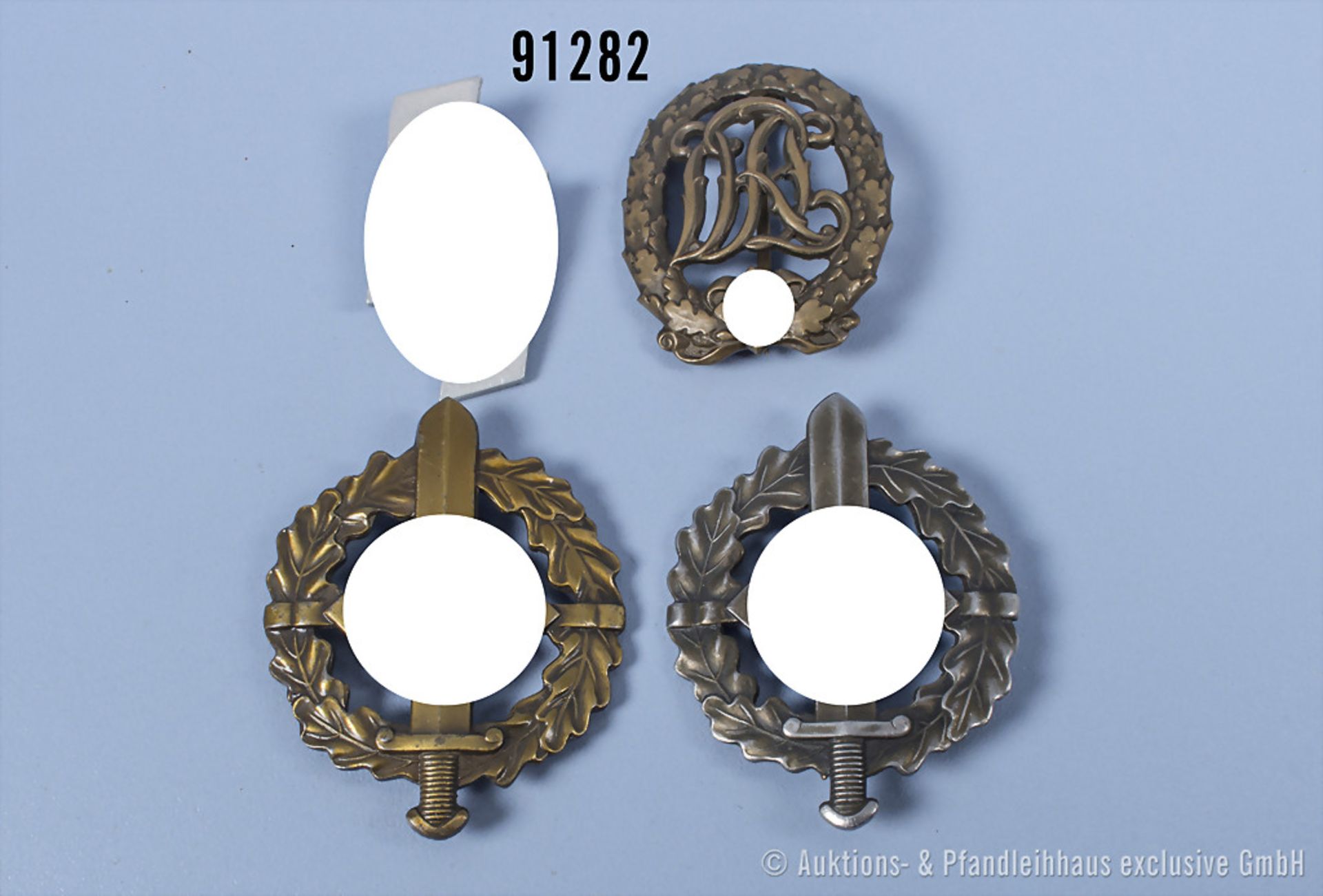 Konv. 2 SA-Sportabzeichen in Bronze, DRL-Sportabzeichen in Bronze und ...