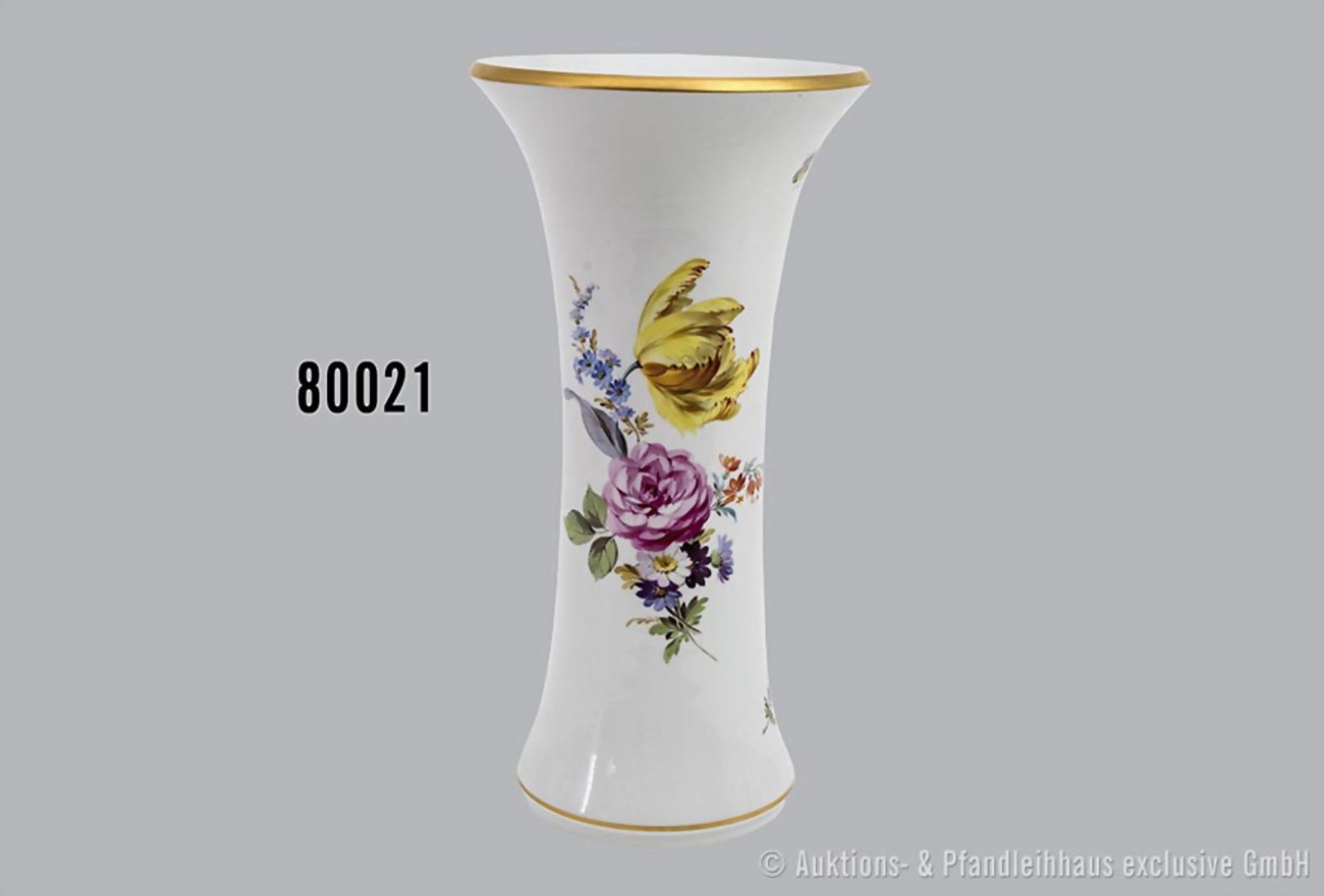 Porzellan-Vase, Meissen, aus dem Service für Kaiser Wilhelm II. (1888-1918), datiert ...