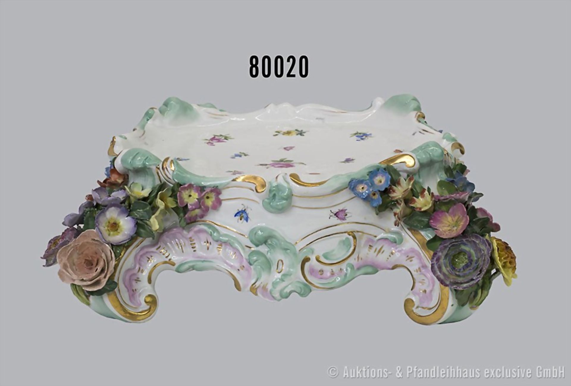 Meissen große Porzellan Potpourri Vase, 3-teilig, ca. 2. Hälfte 19. Jh., Entwurf von J. ...