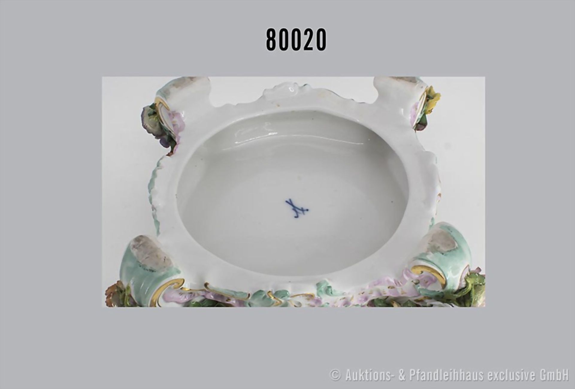 Meissen große Porzellan Potpourri Vase, 3-teilig, ca. 2. Hälfte 19. Jh., Entwurf von J. ... - Bild 5 aus 6