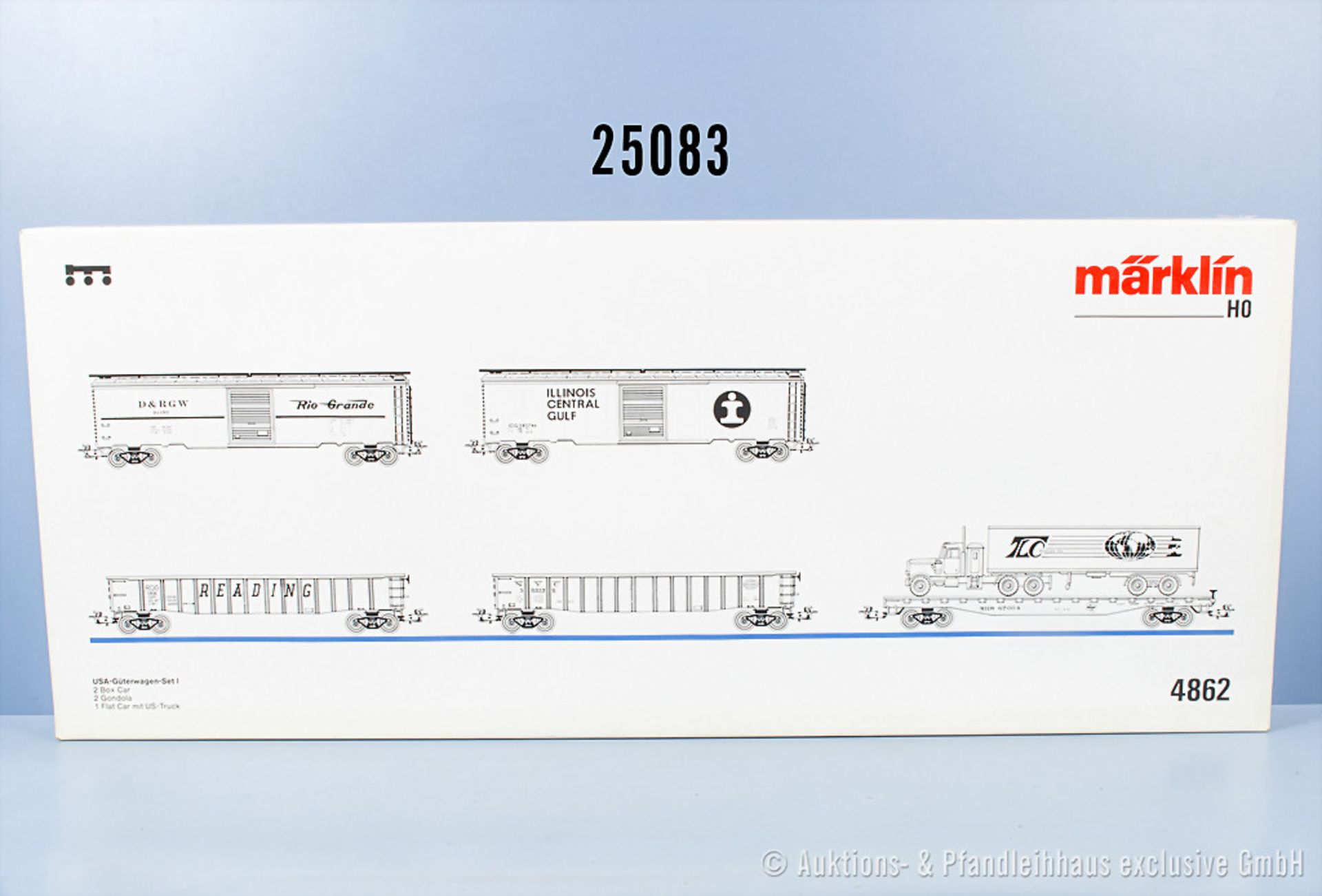 Märklin H0 4862 US Güterwagenset I, Z 0-1, in ...