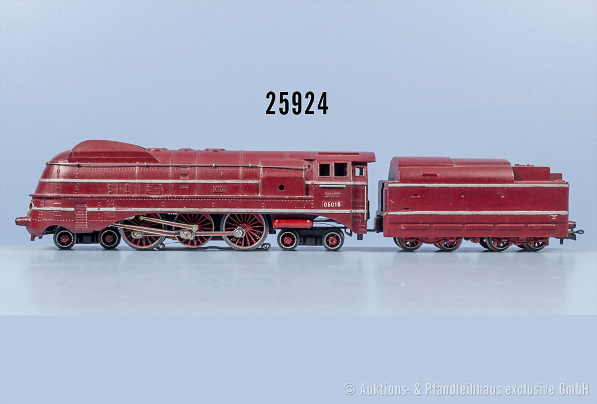 Märklin H0 SK800 Stromlinien-Schlepptenderlok, BN 05 010, in Rot, Z 2, Originalität ...